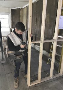 Apprentice making frame