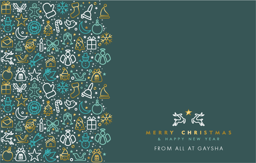 Merry Christmas & Happy New Year from all at Gaysha